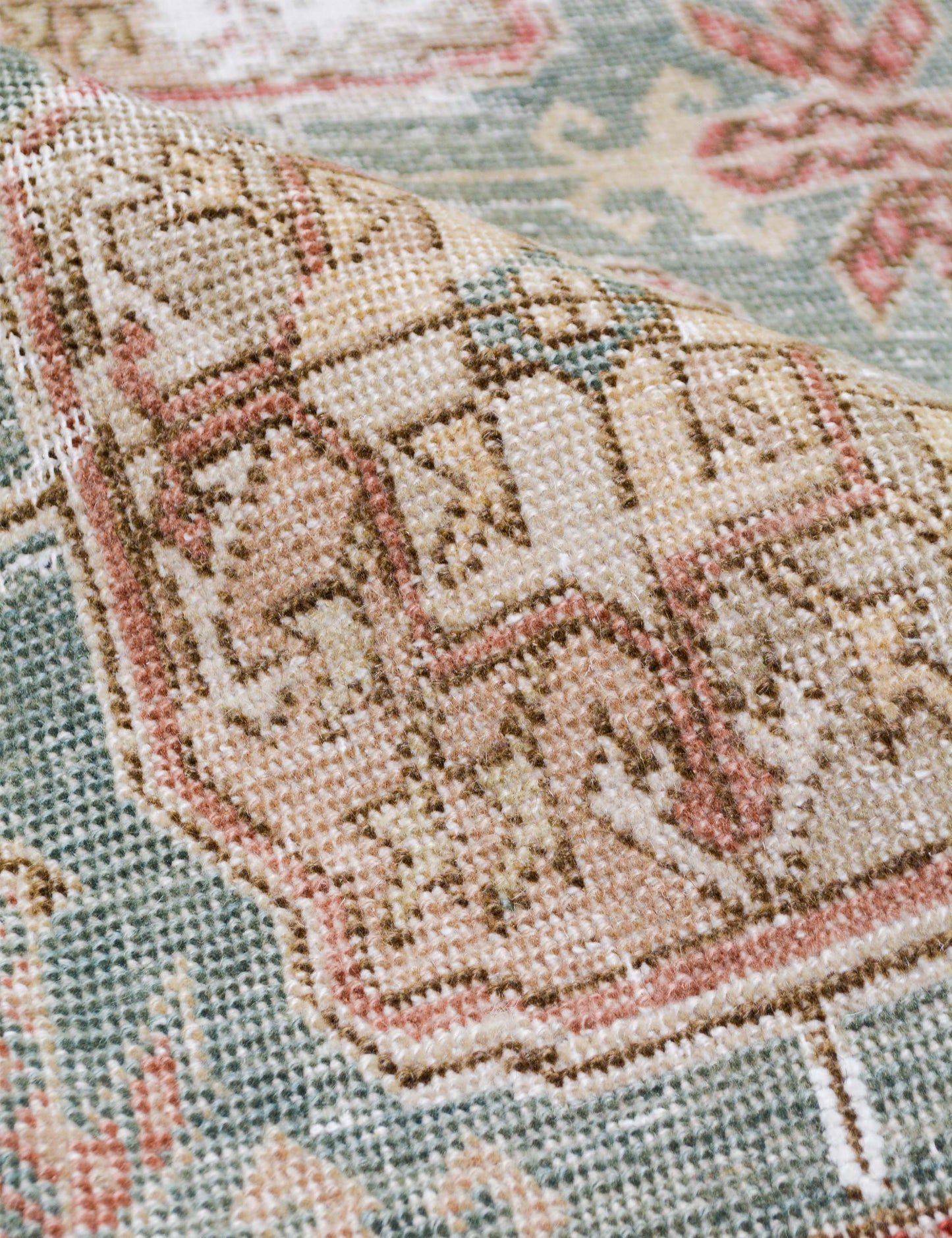 Vintage Turkish Hand-Knotted Wool Runner Rug No. 289, 3' X 11"