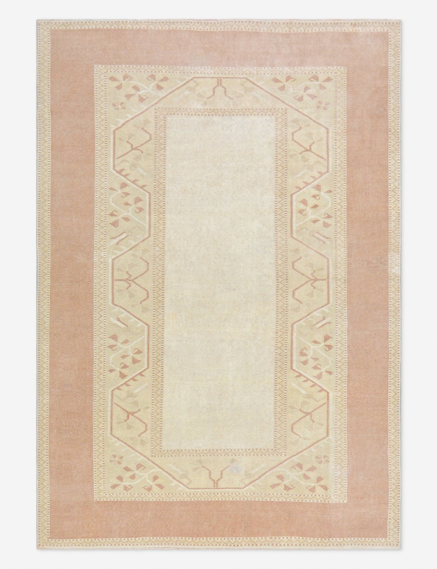 Vintage Turkish Hand-Knotted Wool Rug No. 508, 5' 4" x 7' 7"