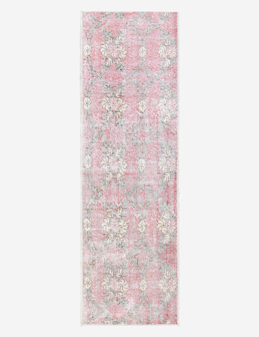 Vintage Turkish Hand-Knotted Wool Runner Rug No. 277, 2' x 6' 3"